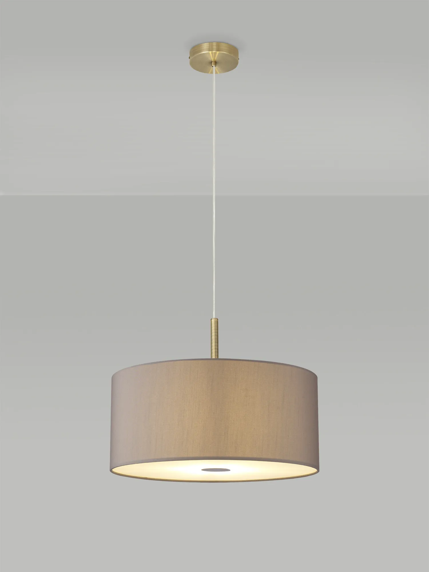 Universal 40cm Frosted Acrylic Diffuser Chrome Centre White D0319  Deco Universal